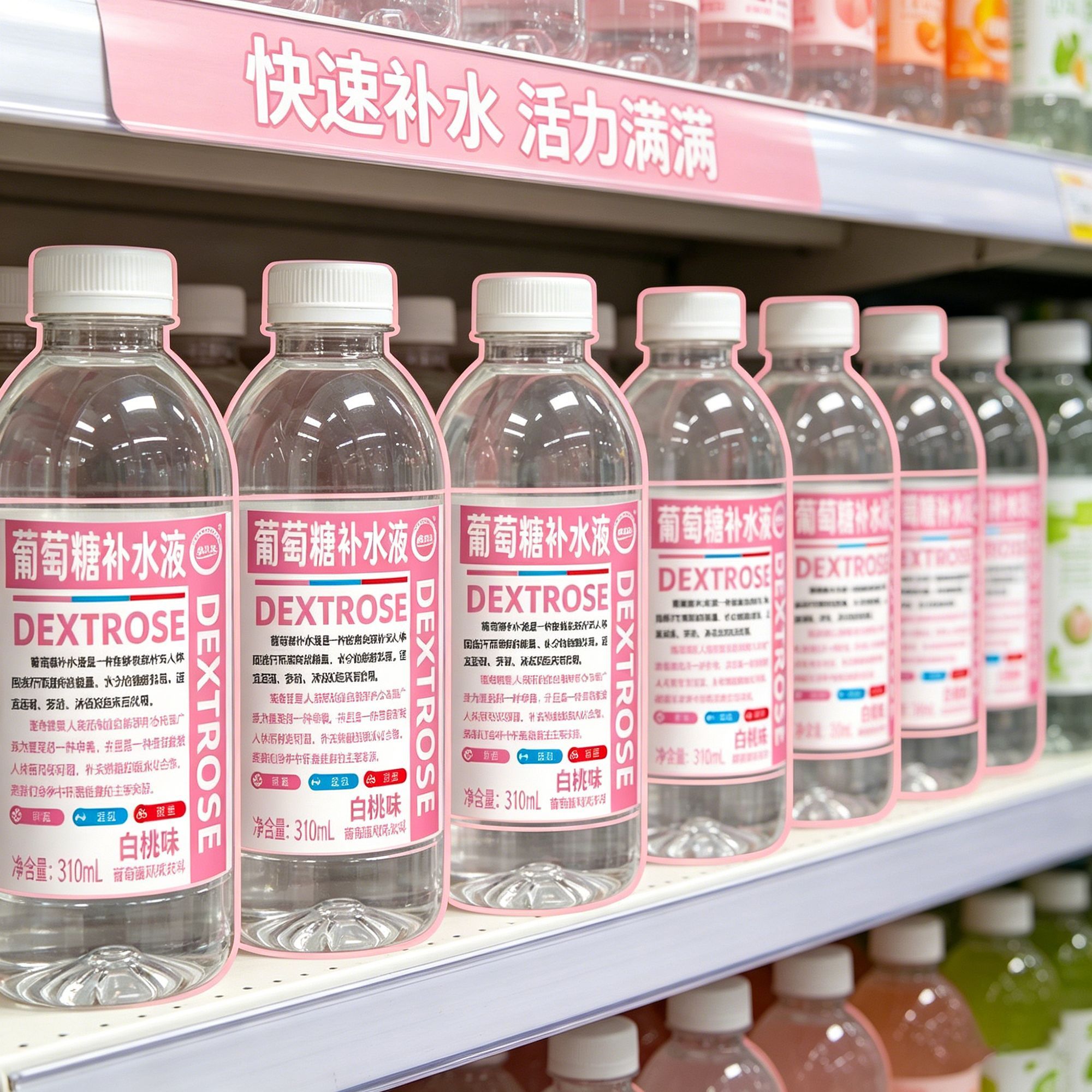 愈润泉补水液（蜜桃味）310ML*12瓶