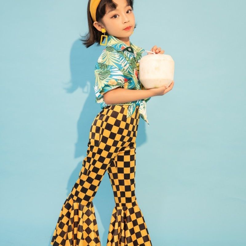 Tro Hong Kong Style 80S-90S Costumes, Girls' Nostalgic Runway Dopamine Tndy Outfits, Childn's Day Performance_voghion.com