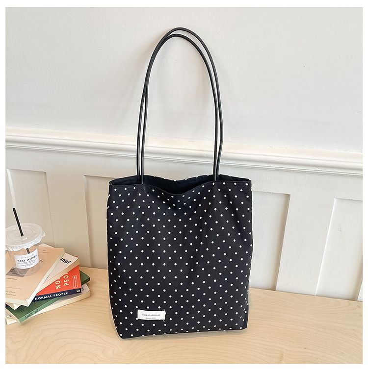 Borsa a tracolla da donna a pois leggera in nylon_voghion.com
