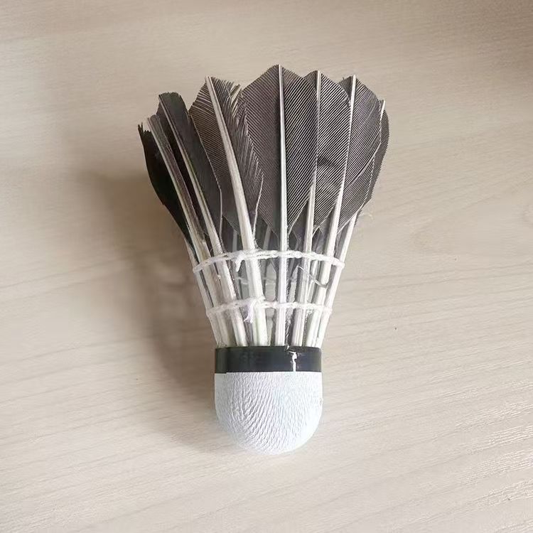 羽毛球黑色12支装耐打鹅毛球室内外训练用球防风休闲娱乐羽毛球A 图片 3