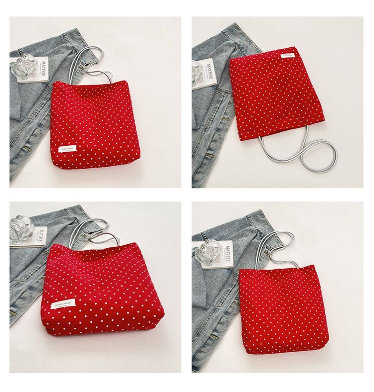 Borsa a tracolla da donna a pois leggera in nylon_voghion.com