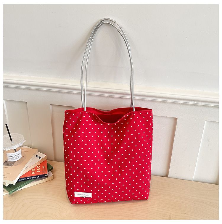 Borsa a tracolla da donna a pois leggera in nylon_voghion.com