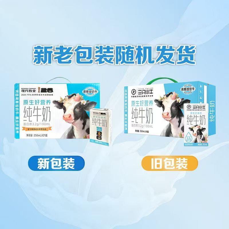 9月蒙牛现代牧业纯牛奶250ml*21盒整箱营养早餐牛奶学生奶代餐奶 图 6