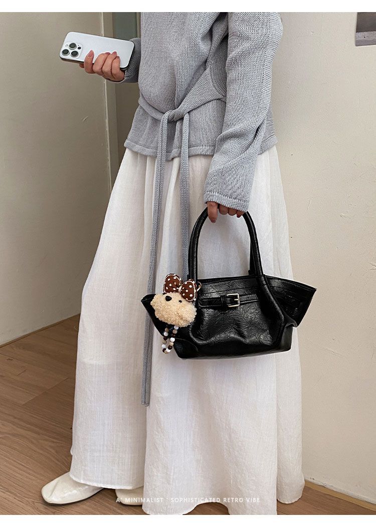 Pleated Dumpling Crossbody Bag For Women Exquisite Work Tote_voghion.com