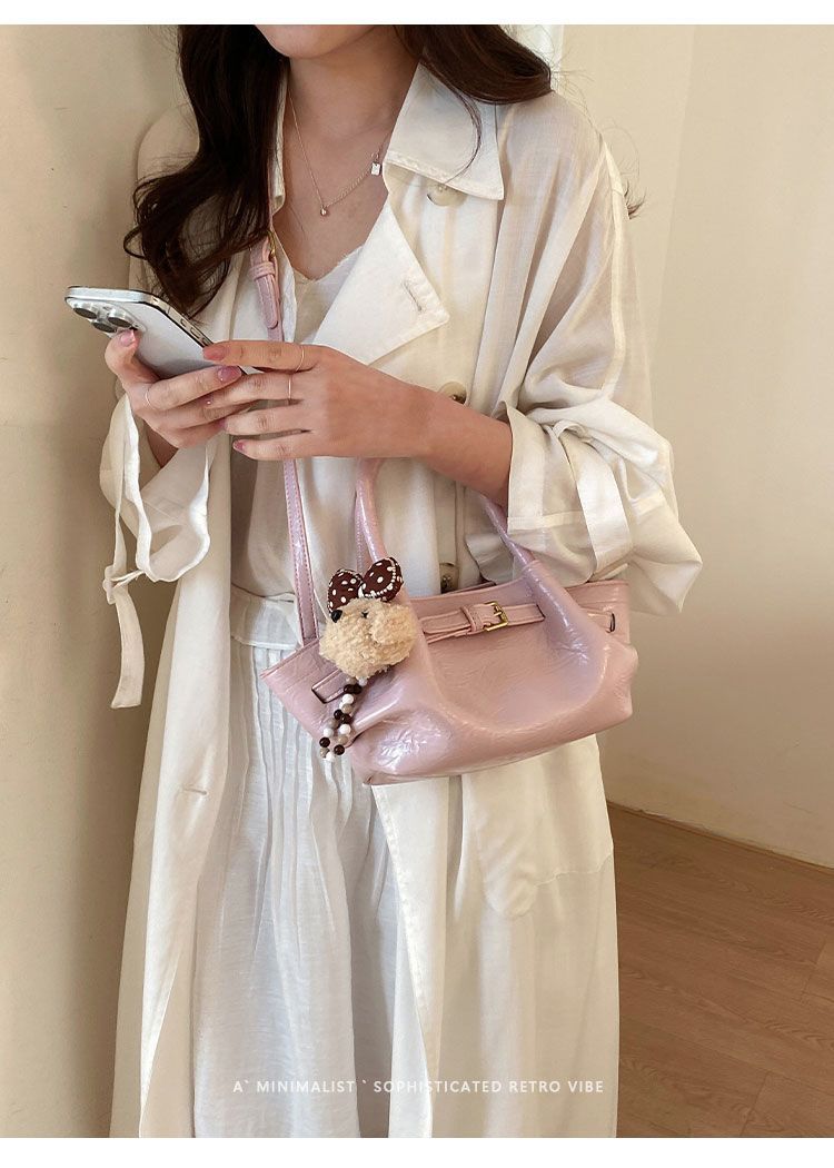 Pleated Dumpling Crossbody Bag For Women Exquisite Work Tote_voghion.com