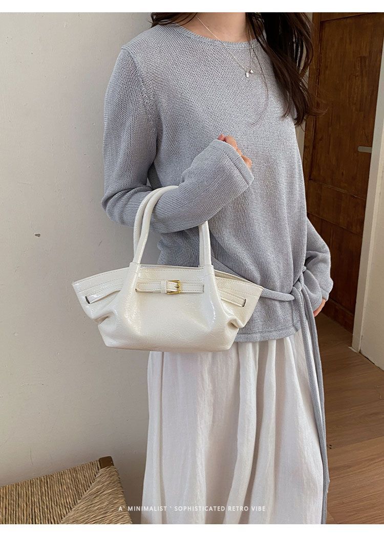 Pleated Dumpling Crossbody Bag For Women Exquisite Work Tote_voghion.com