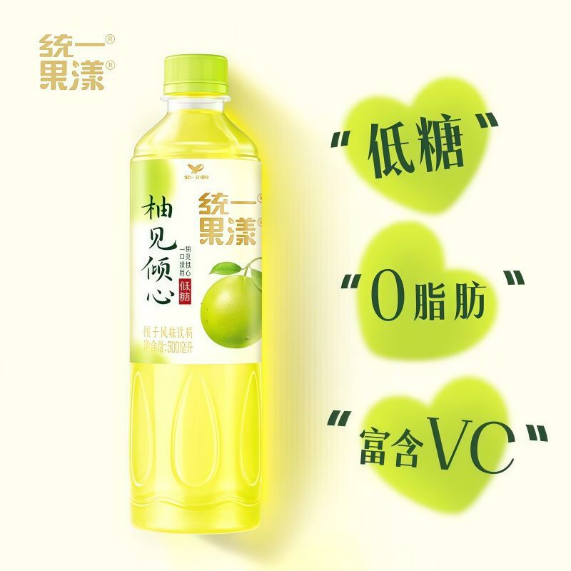 统一果漾柚见倾心500ml/900ml瓶整箱低糖柚子风味饮料特价批发 图片 6