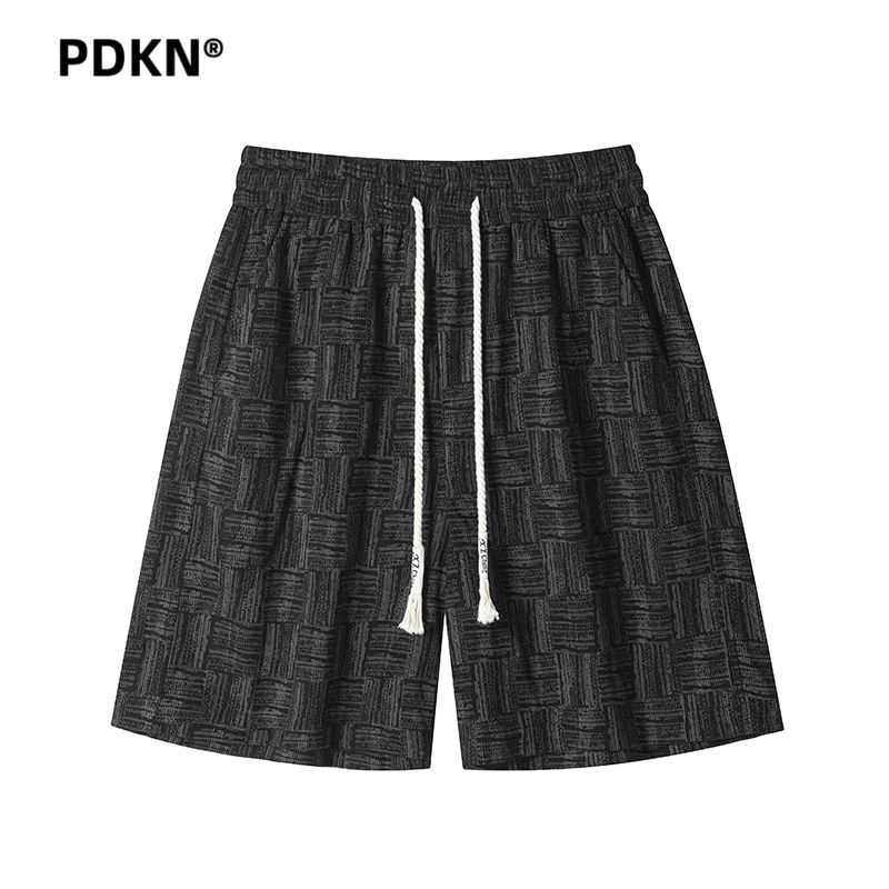 PDKN潮牌 美式复古格纹短裤男2026夏季新款潮流休闲薄款五分裤子5天内发货