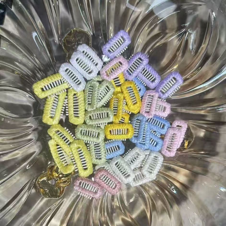 爆款宠物碎发高亮缎多彩小狗碳钢bb夹DIY手工约克夏比熊雪纳瑞