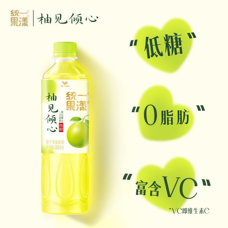 统一果漾柚见倾心500ml/900ml瓶整箱低糖柚子风味饮料特价批发 图片 4