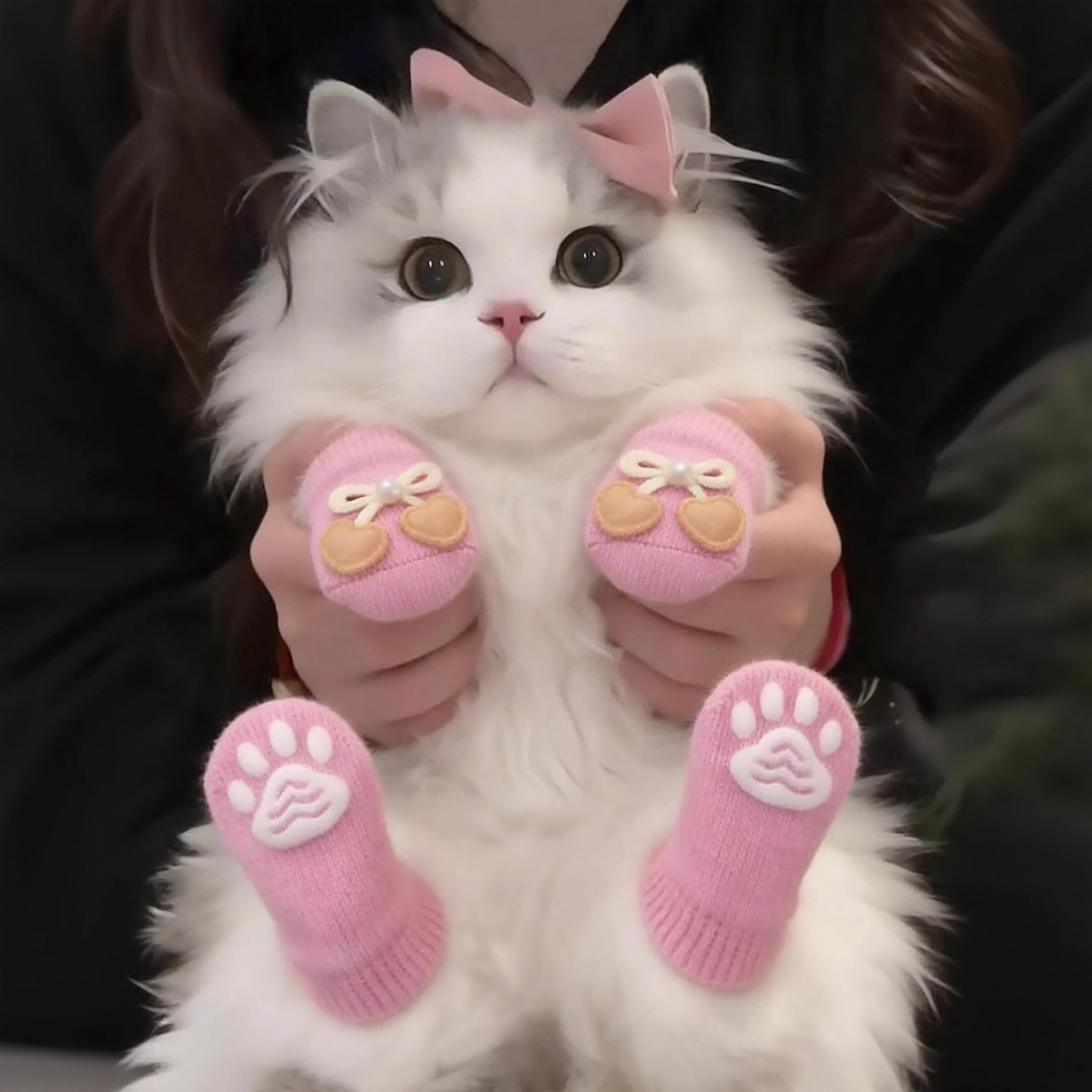 狗狗袜子脚套室内小狗外出防脏比熊鞋子宠物防滑袜腿爪套猫咪脚套