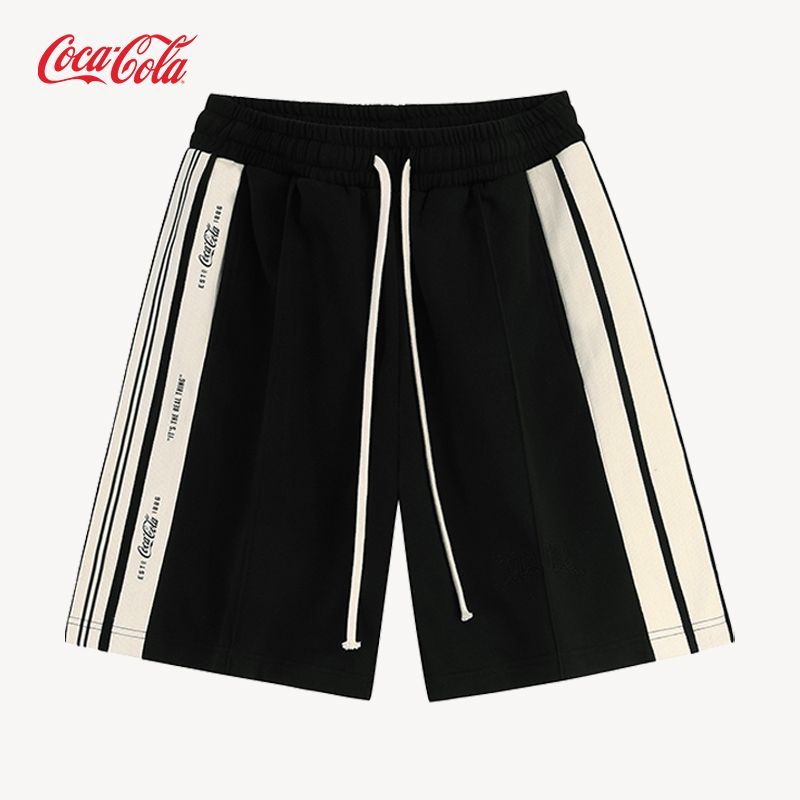 Coca-Cola/可口可乐夏季宽松薄款舒适百搭休闲裤运动短裤男女同款