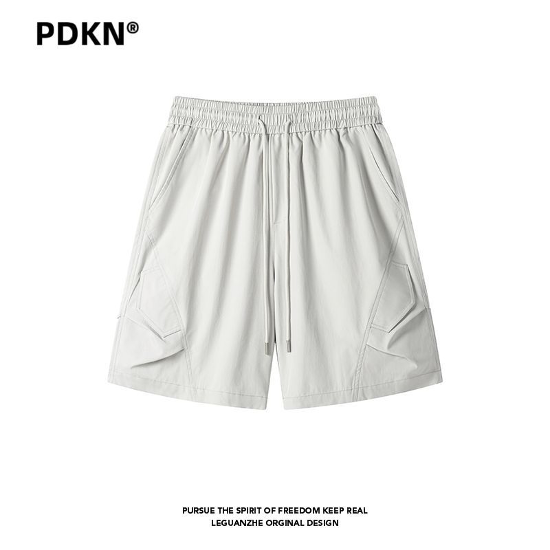 PDKN户外速干冰丝工装运动短裤男2026夏季拼接潮流休闲薄款五分裤5天内发货