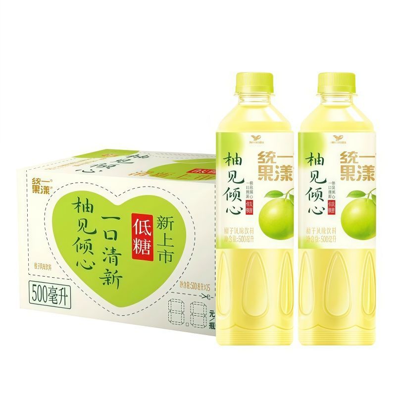统一果漾柚见倾心500ml/900ml瓶整箱低糖柚子风味饮料特价批发 图片 8