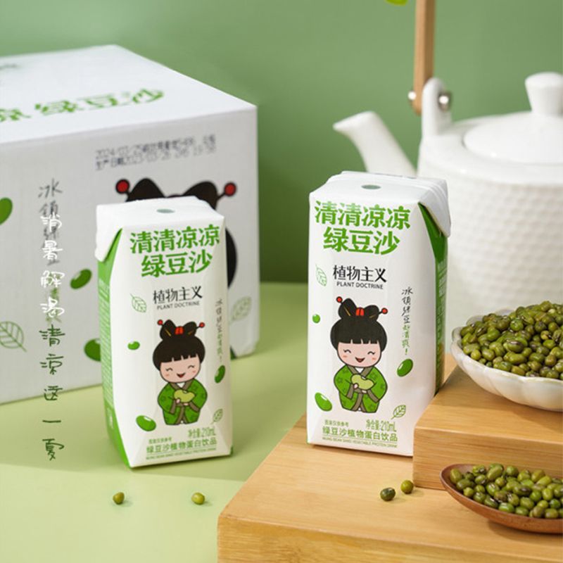 绿豆沙12瓶植物主义解辣解油解腻解暑出游绿豆汤清爽植物蛋白饮品 图片 4