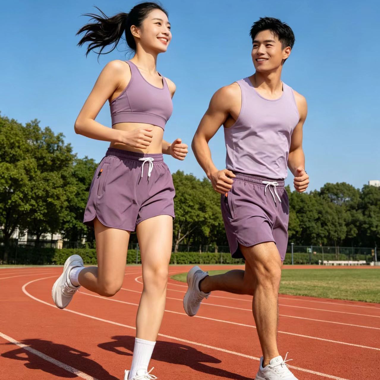 男女同款瑜伽休闲居家蓝球足球三分运动裤跑步速干
