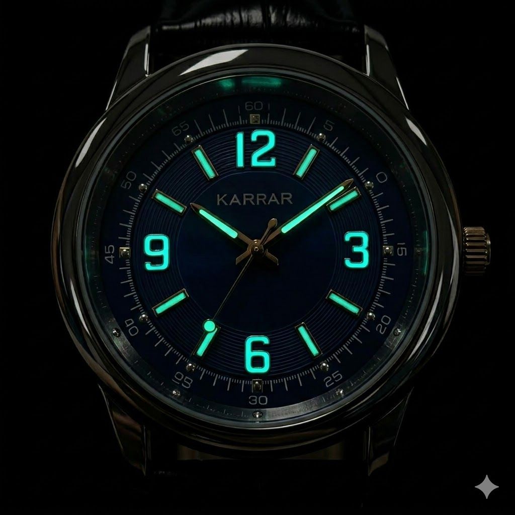 Orologio al quarzo uomo quadrante blu impermeabile ed elegante_voghion.com