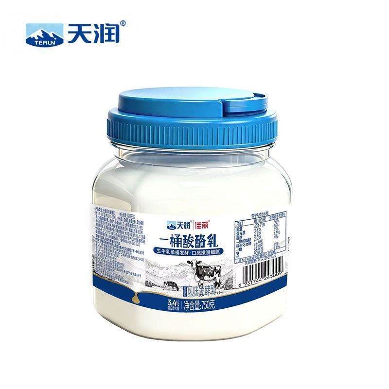 【6.3生产】新疆天润佳丽一桶酸酪乳生牛乳桶装低温发酵750g装 图片 6