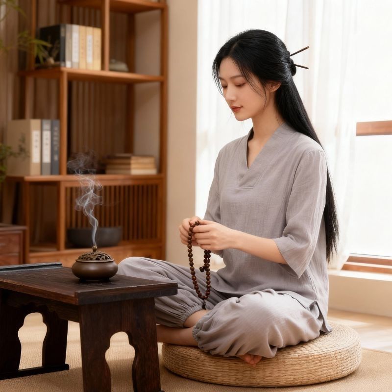 Meditation Zen Robe detail 60