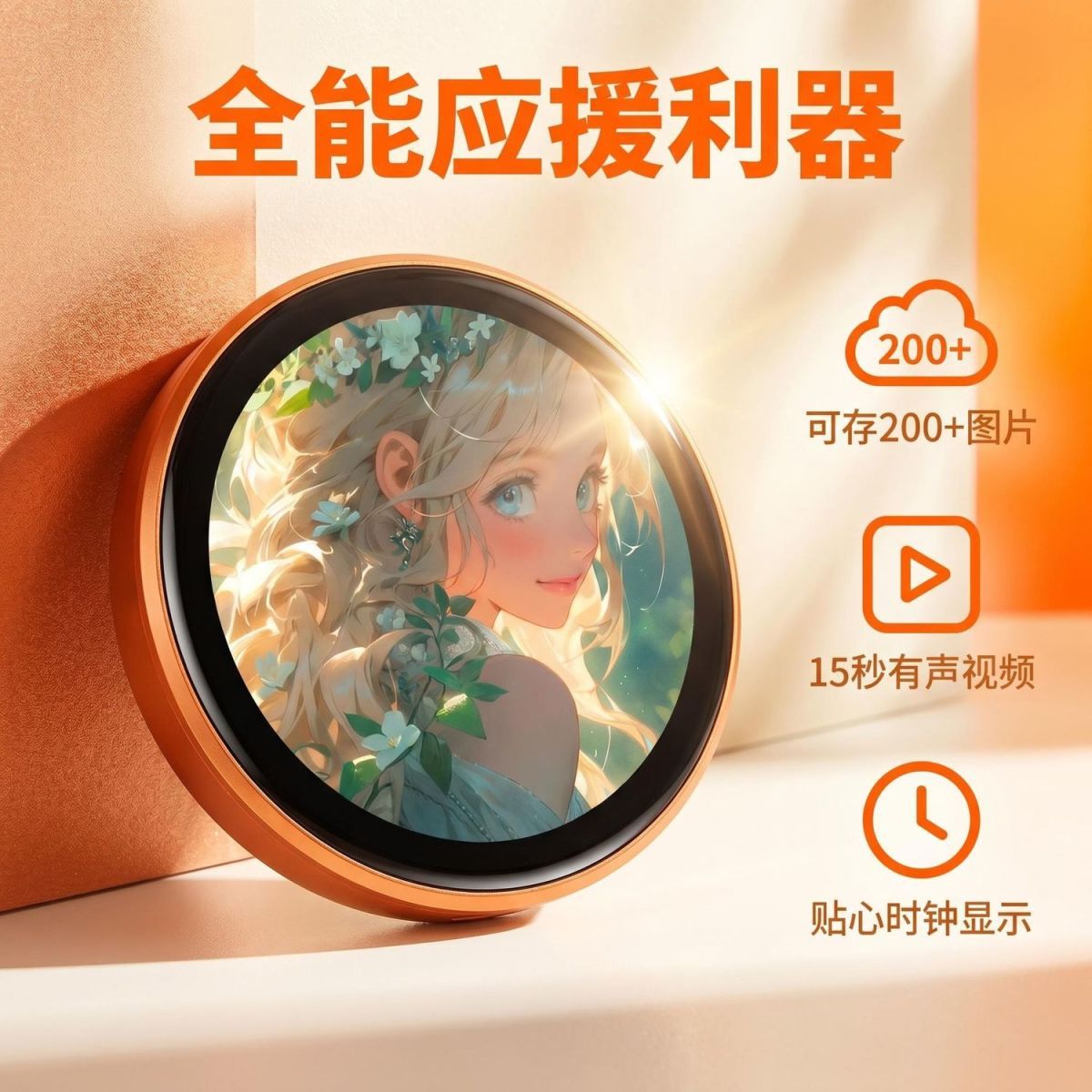 WENYICHUANGKE磁吸动态电子徽章便携广告显示屏智能数码相框