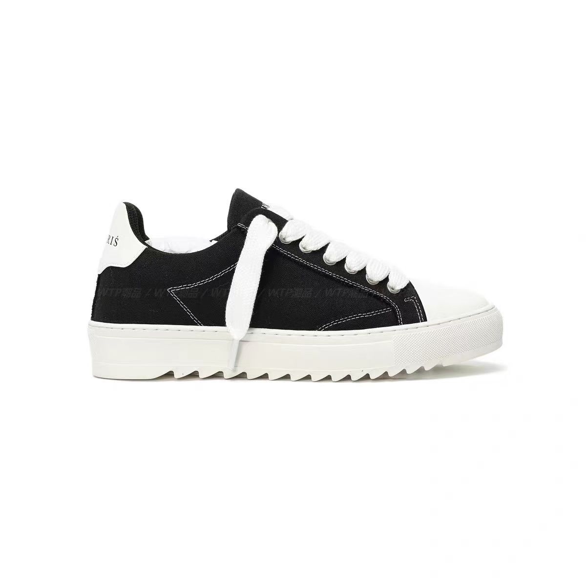 French Black And White Splatter Design Numeris Low-top Trendy Fashion Versatile Height-increasing Couple Sneakers_vogvips.com