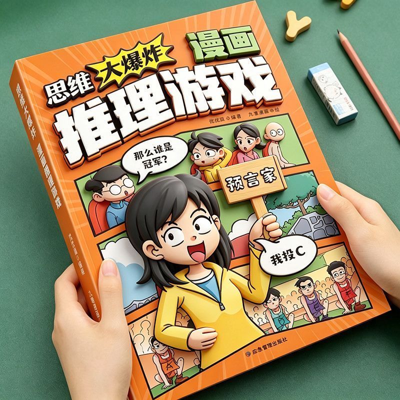 思维大爆炸全4册6-12岁儿童益智游戏逻辑推理脑筋急转弯图画绘本