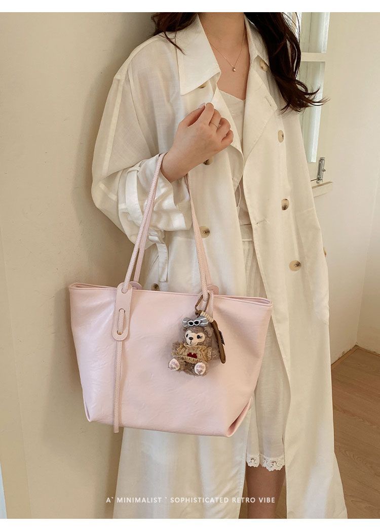 Large Capacity Shoulder Tote Bag For Daily Use And Commuting_voghion.com