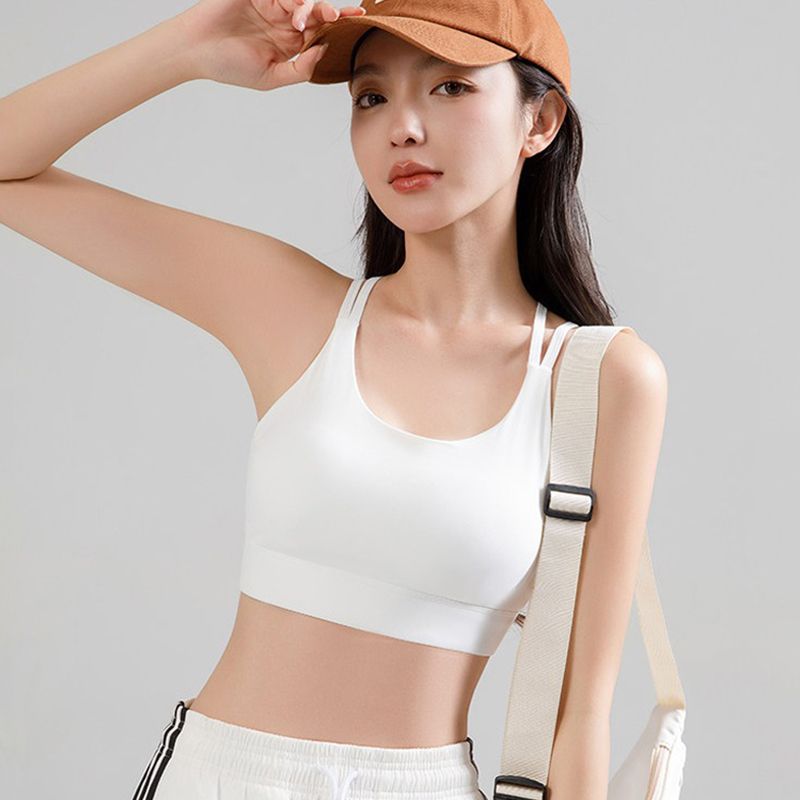 美背瑜伽内衣女防震聚拢遮副乳健身文胸夏外穿普拉提跑步运动背心【7天内发货】 图片 8