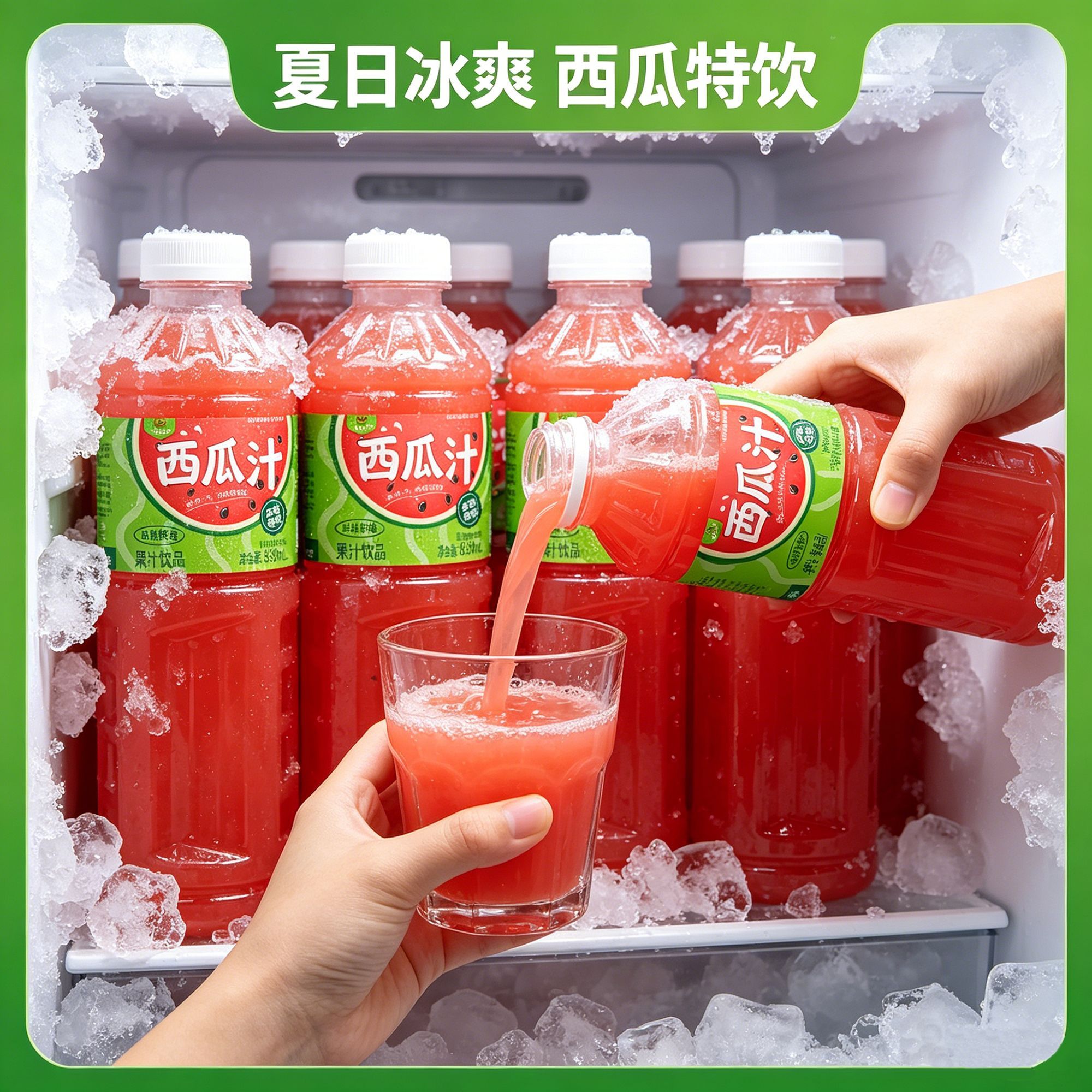 闫当家西瓜汁（不干胶）839ML*2瓶