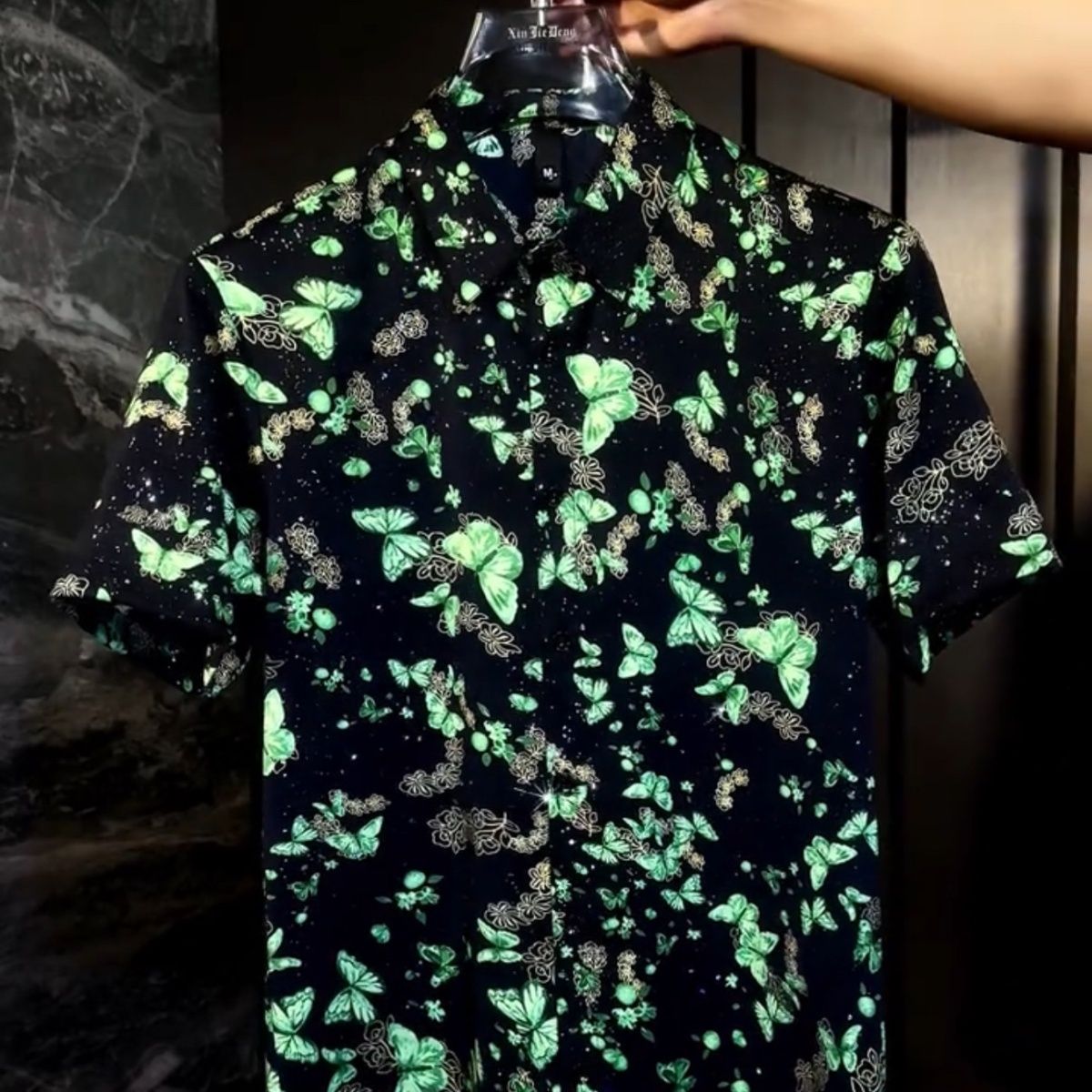 新中式优雅高级感蝶影小香风显贵短袖衬衫百搭洋气满天星轻奢港风【6月18日发完】 图片 4