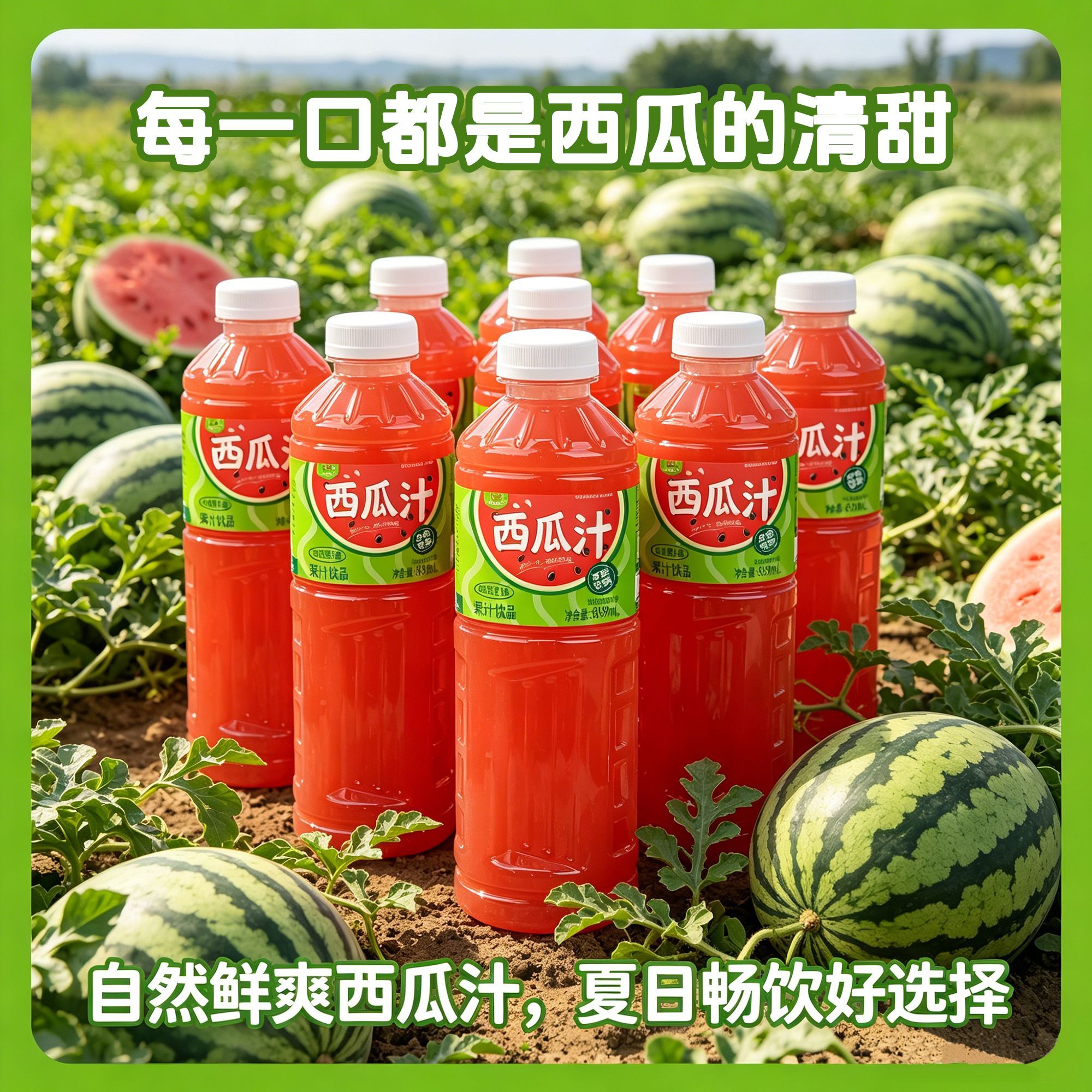 闫当家西瓜汁（不干胶）839ML*3瓶