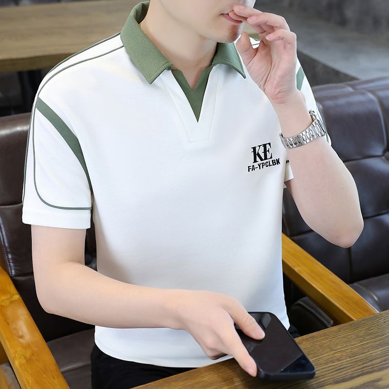 2026年夏季高端翻领POLO衫男士商务休闲透气半袖青年帅气上衣体恤
