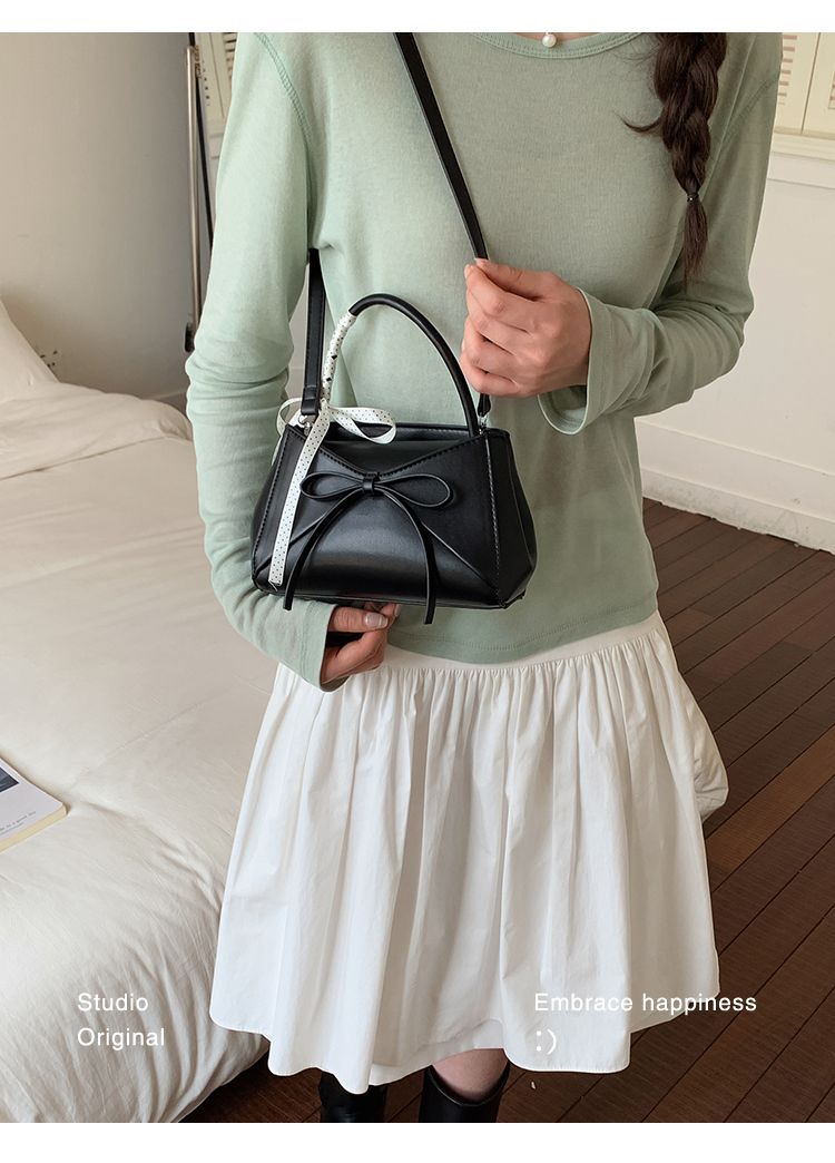 Fashionable Bowknot Small Square Crossbody Shoulder Bag For Women_voghion.com