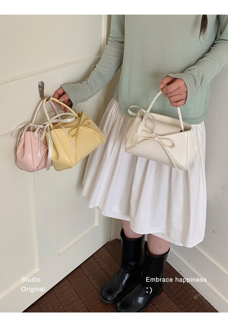 Fashionable Bowknot Small Square Crossbody Shoulder Bag For Women_voghion.com