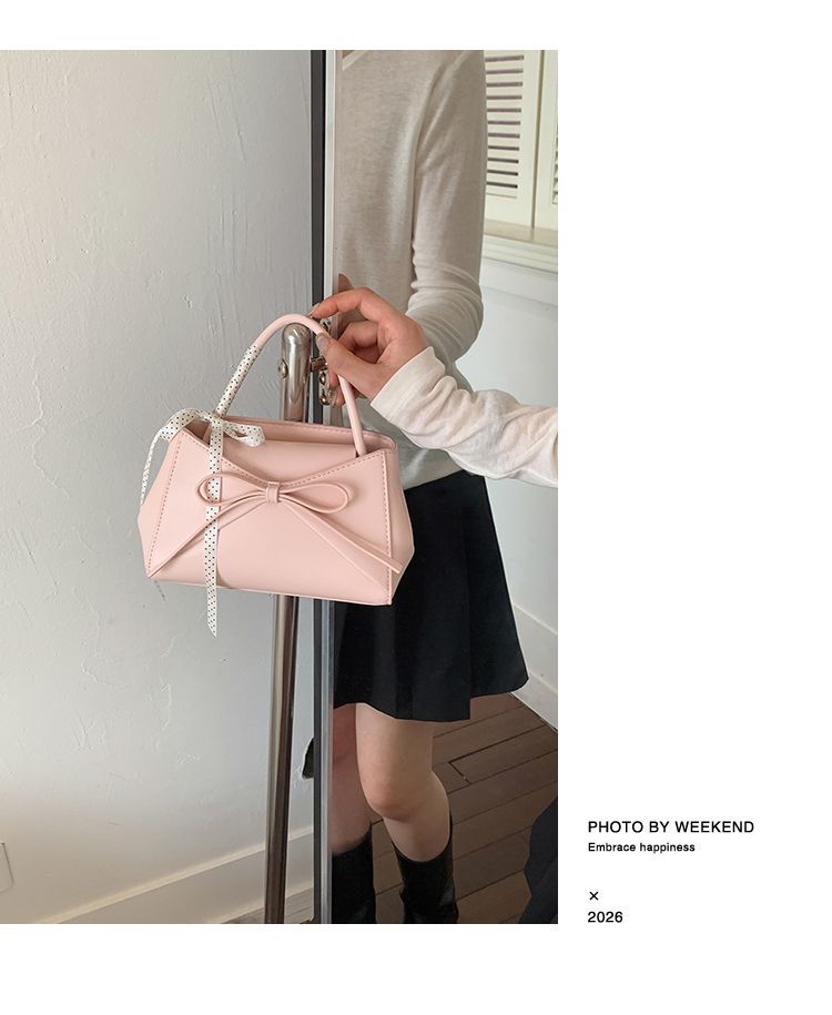 Fashionable Bowknot Small Square Crossbody Shoulder Bag For Women_voghion.com