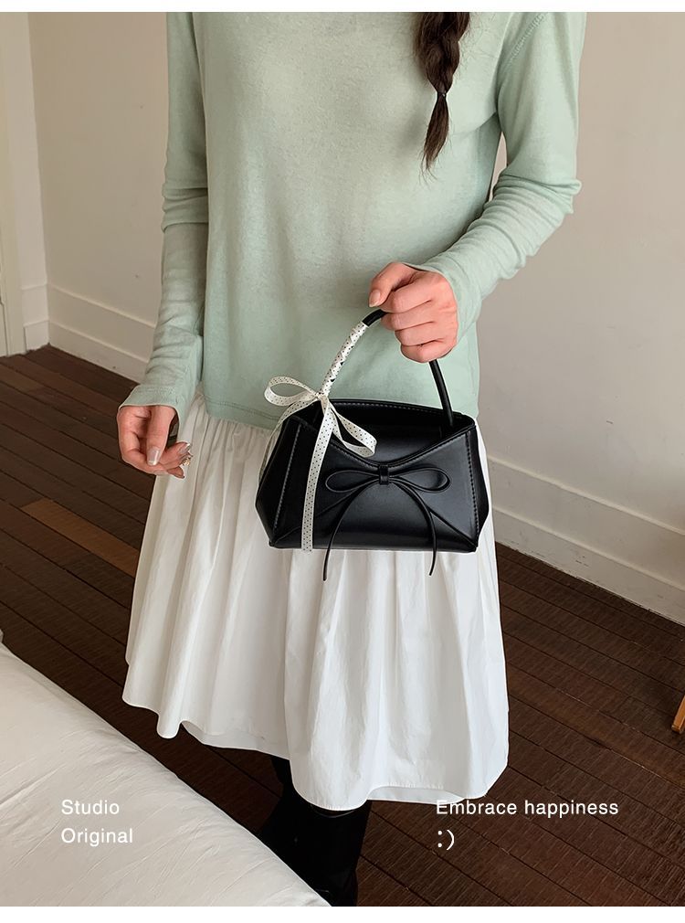 Fashionable Bowknot Small Square Crossbody Shoulder Bag For Women_voghion.com
