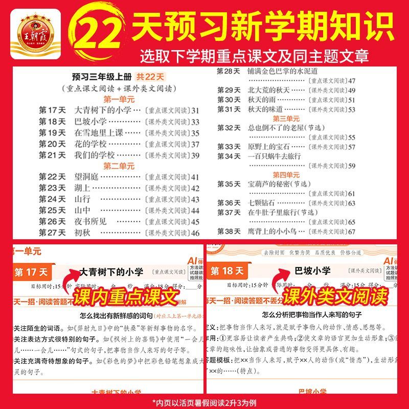2026上王朝霞活页暑假衔接新教材语数英同步字帖阅读计算阅读理解 图片 9