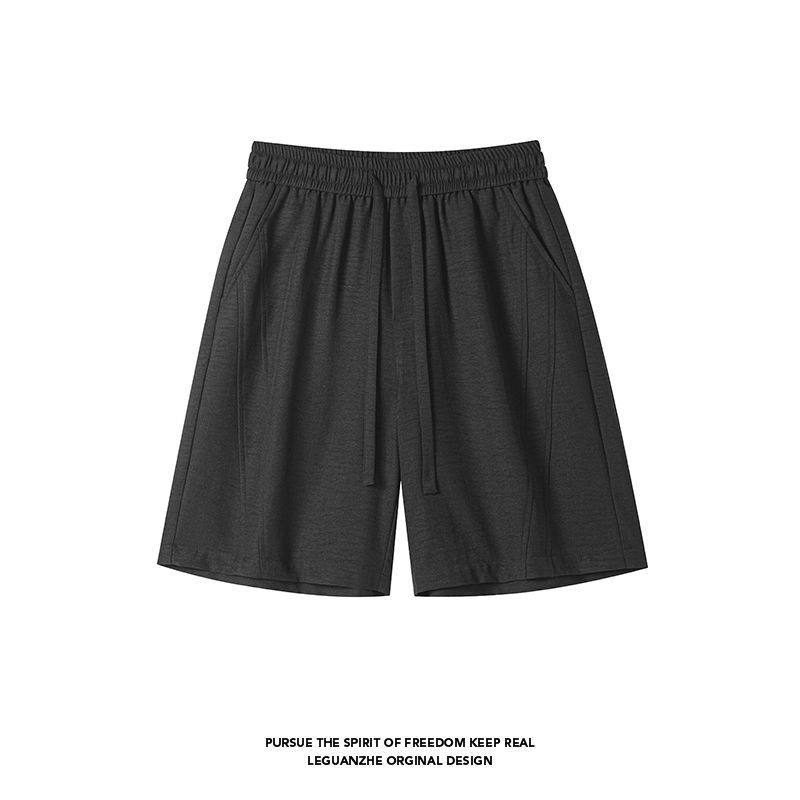 PDKN潮牌 美式弯刀拼接休闲短裤男2026夏季新款青少年显瘦五分裤【4天内发货】 图片 3