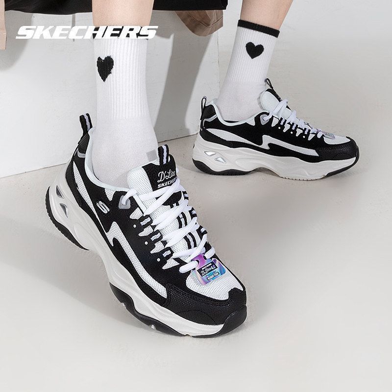 【Skechers】斯凯奇时尚闪电熊猫鞋
