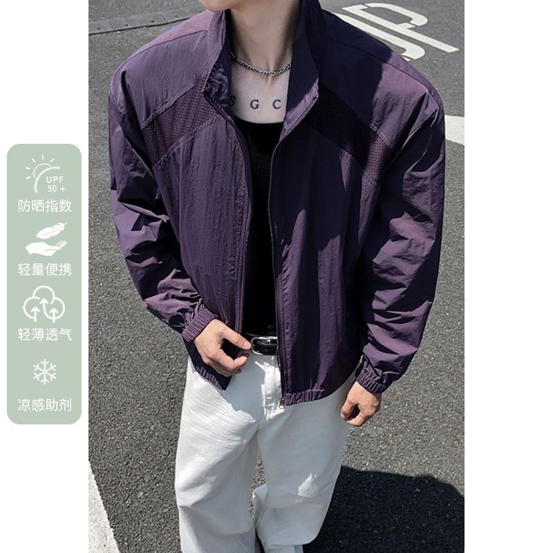 PDKN潮牌美式复古立领薄款防晒服男2026夏季新款轻薄透气时尚外套【5天内发货】 图片 3