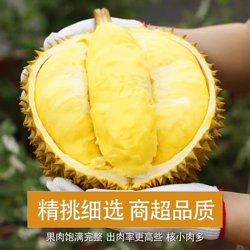 【仓库直发】泰国进口新鲜金枕榴莲鲜果带壳软糯香甜枕头应季水果 图片 2