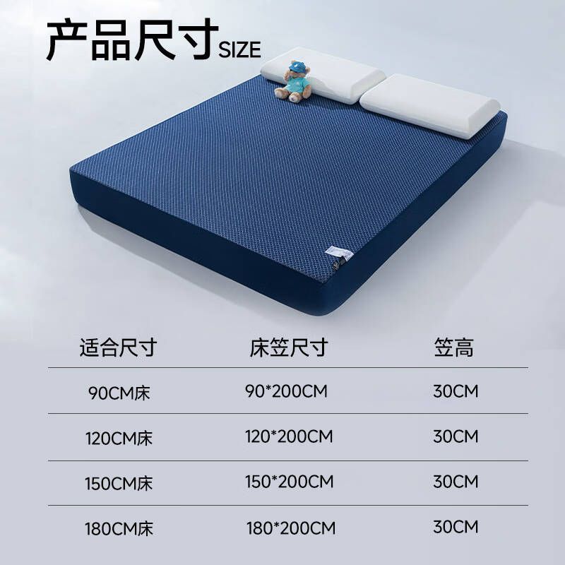 LACASA防水床笠单件隔尿透气床罩防滑床单席梦思床垫保护床防尘罩 图片 10