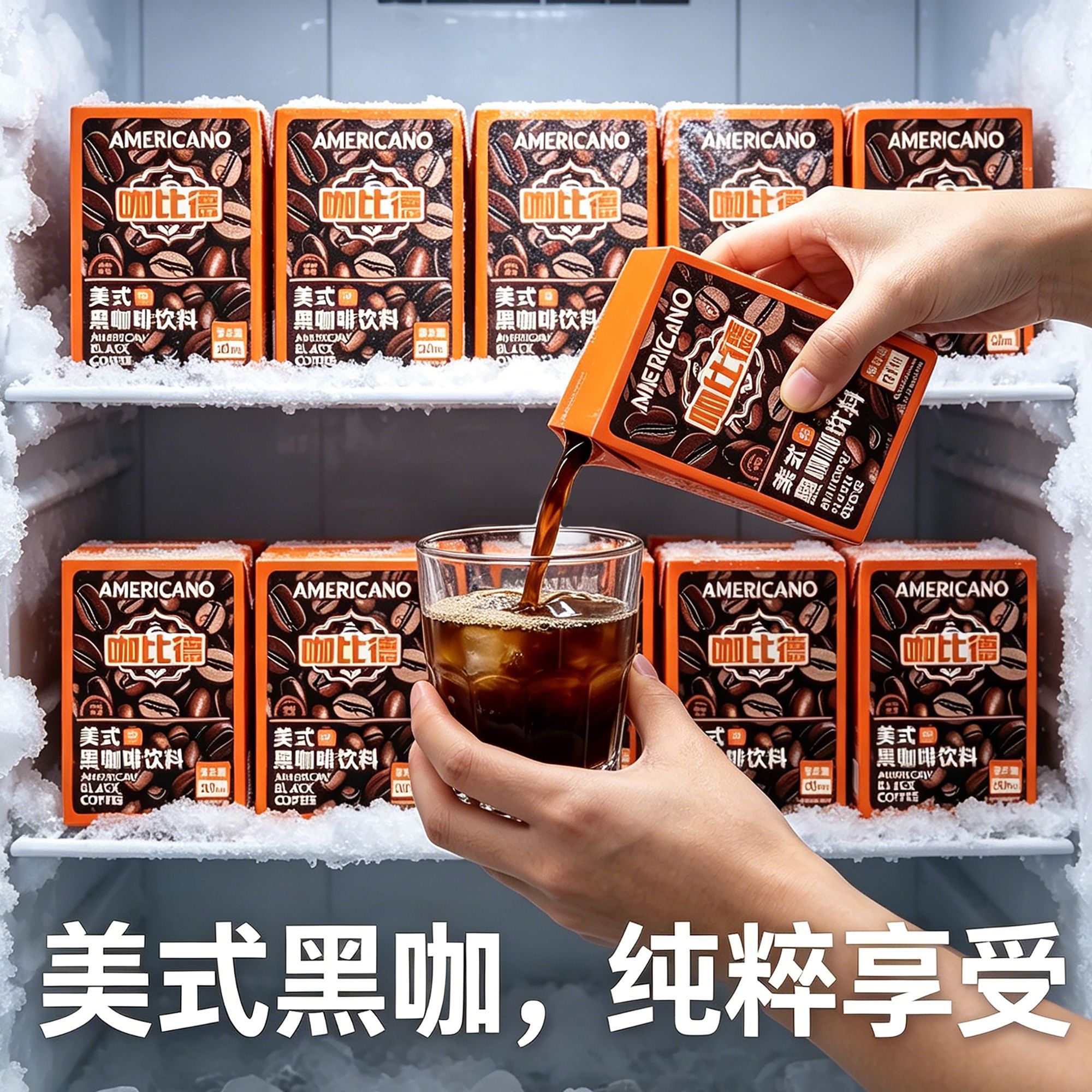 咖比德美式黑咖啡饮料200ML*10盒