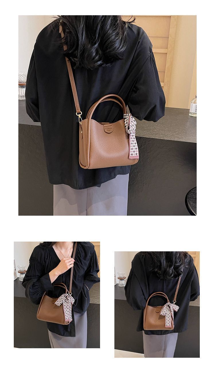 Elegant Bucket Bag Lightweight Shoulder Bag For Women Casual Style_voghion.com