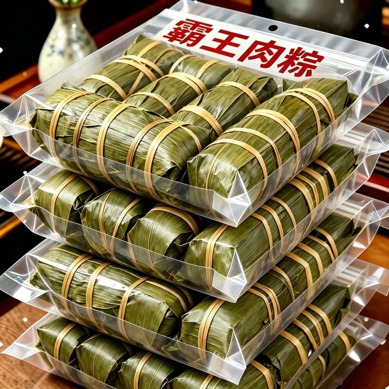 正宗嘉兴风味霸王肉粽 五花肉粽 咸香多料超大分量端午节粽子