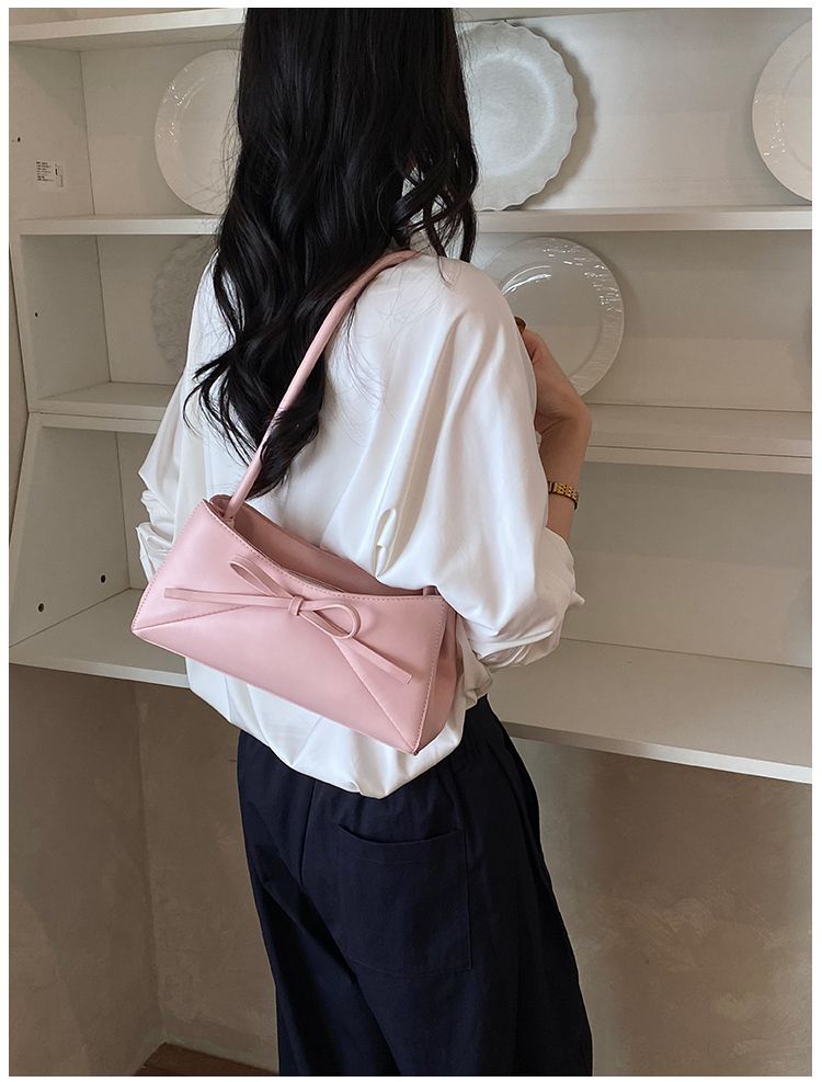 Elegant Women's White Shoulder Bag, Large Capacity Handbag_voghion.com