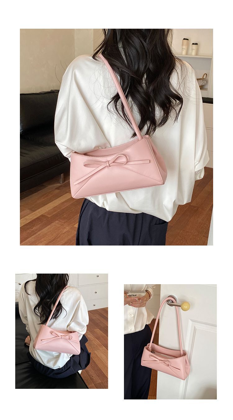 Elegant Women's White Shoulder Bag, Large Capacity Handbag_voghion.com