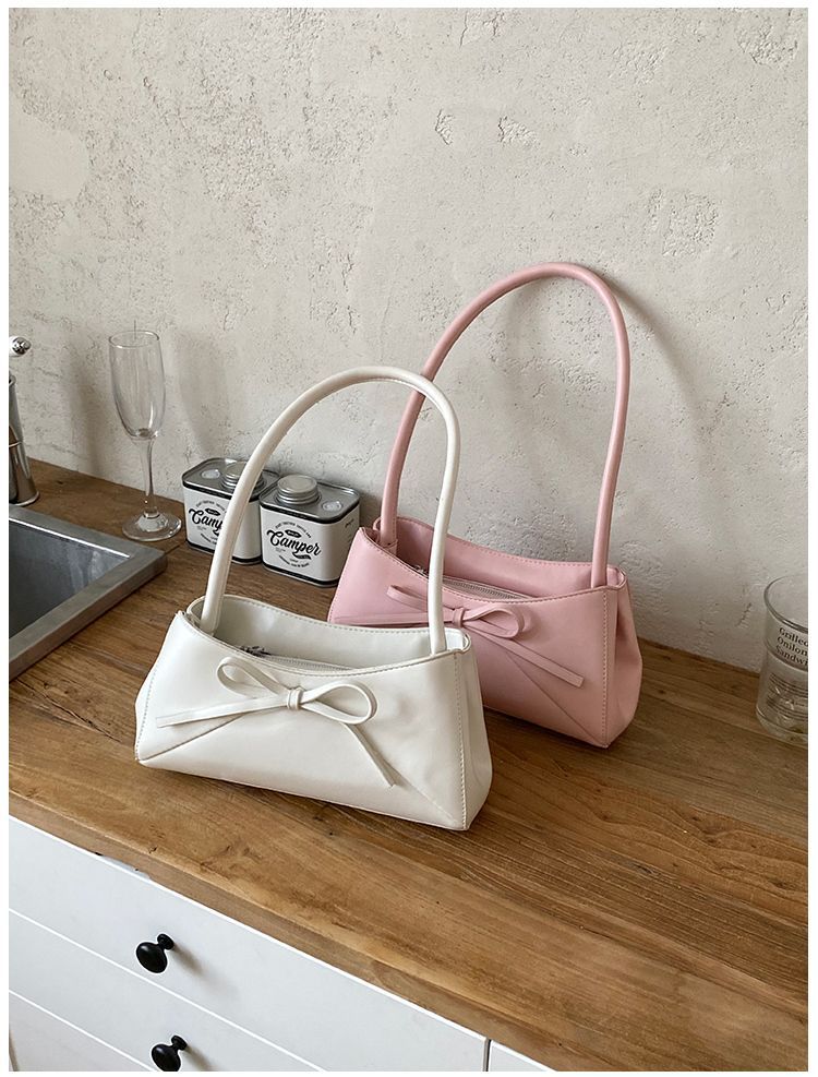 Elegant Women's White Shoulder Bag, Large Capacity Handbag_voghion.com