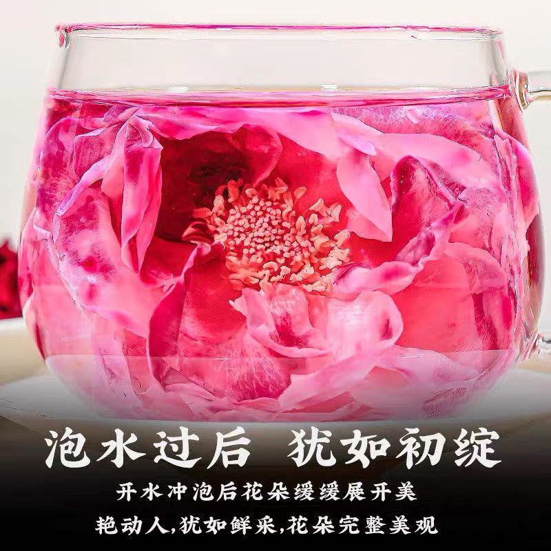云南冻干墨红玫瑰花茶正宗头茬精选特级正品整颗大朵玫瑰花茶礼盒 图片 5
