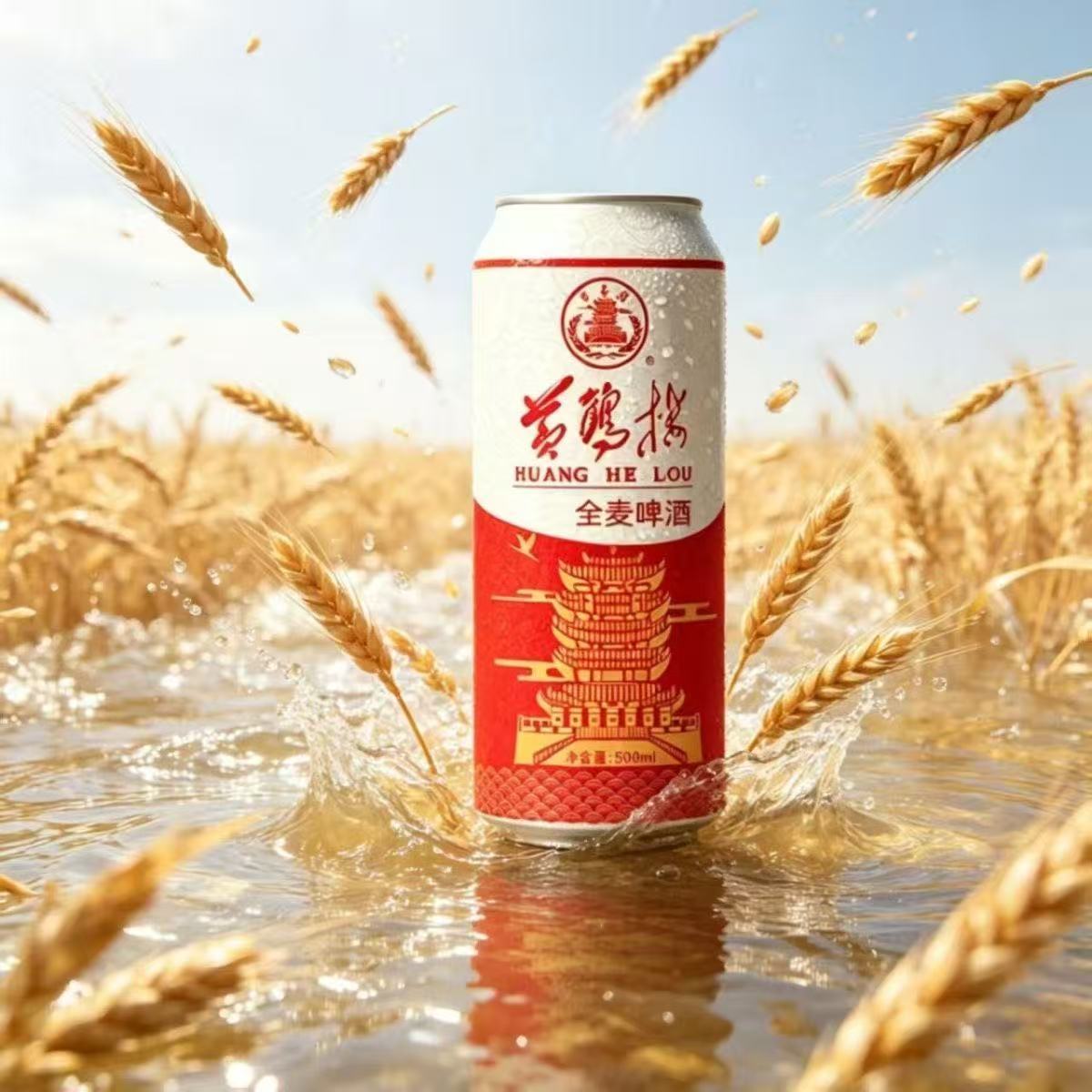 黄鹤楼全麦啤酒10度 原浆酿造麦香浓郁夏日畅饮整箱装500ml*12罐 图片 4